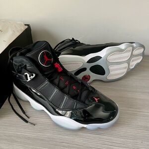 Jordan 6 Rings Black and Red Box